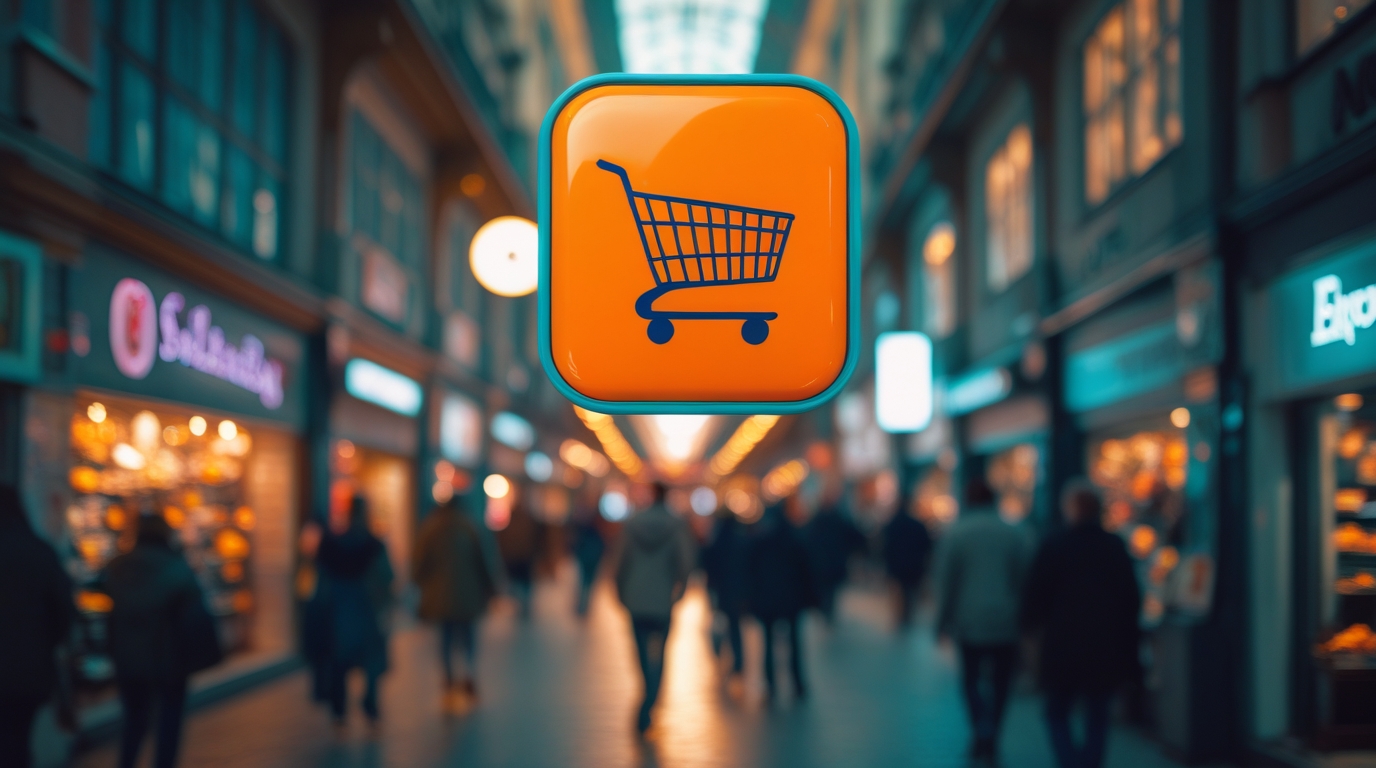 leonardo phoenix 10 a bustling shopping street with a vibrant 3(1)